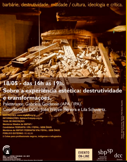 Presenación sobre «Experiencia estética: destructividad y transformación, en el arte y psicoanálisis.»